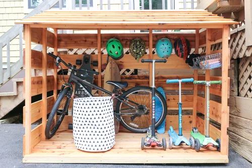 Outside bike storage sale